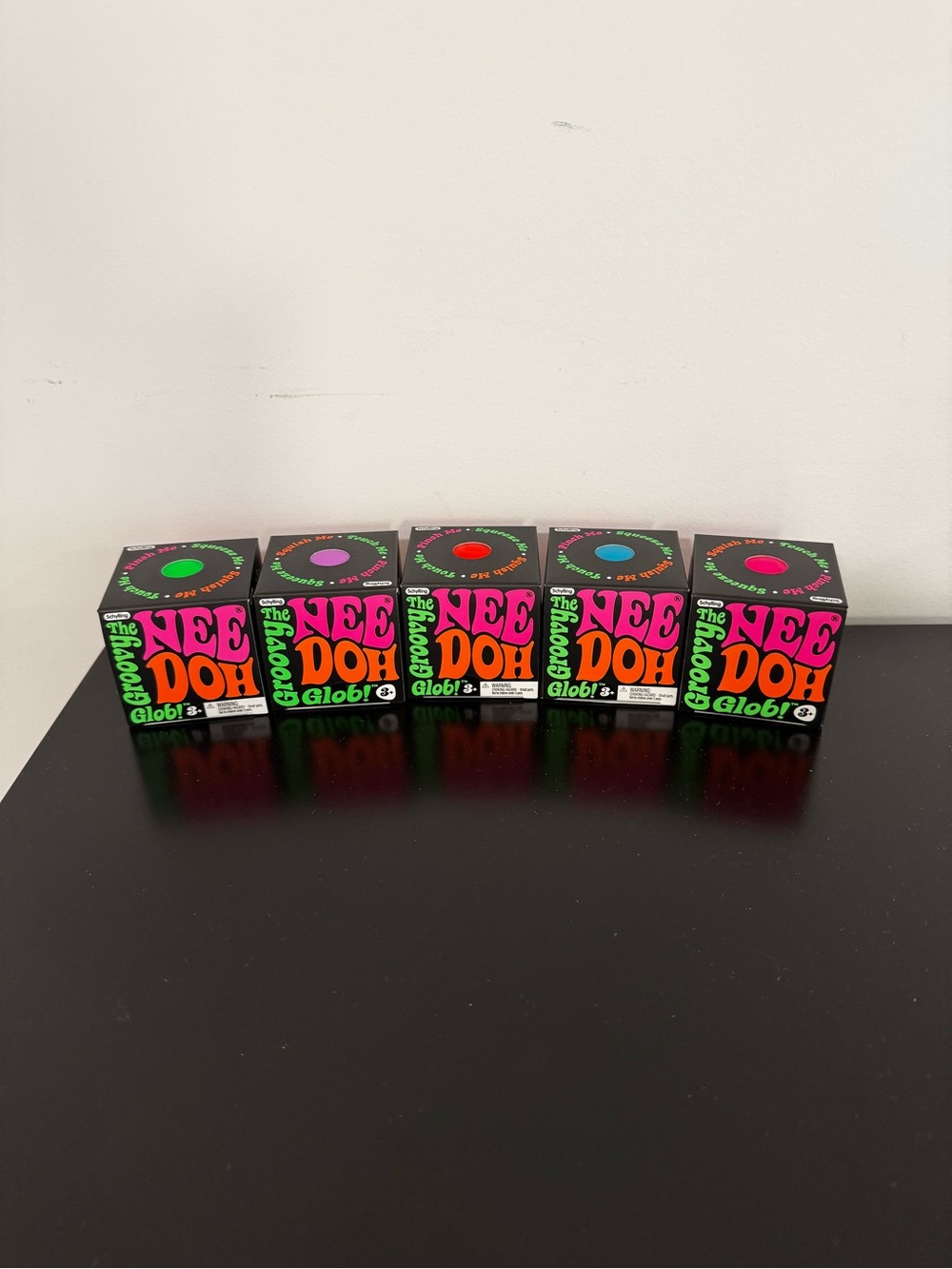 NeeDoh Groovy Glob Lot of Five (5) Sensory Stress Ball New & Sealed, Ships Fast!